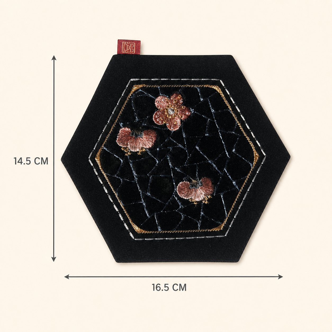 YIPIN Embroidered Tea Textile YPHC-007 detail 2