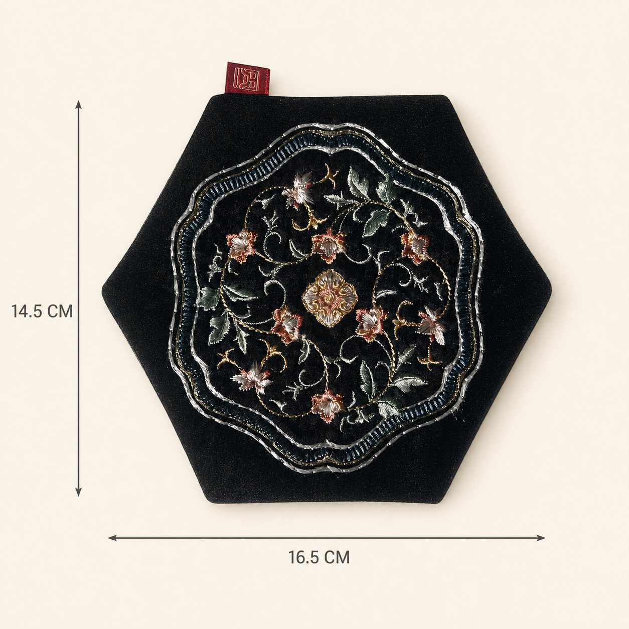 YIPIN Embroidered Tea Textile YPHC-009 detail 2