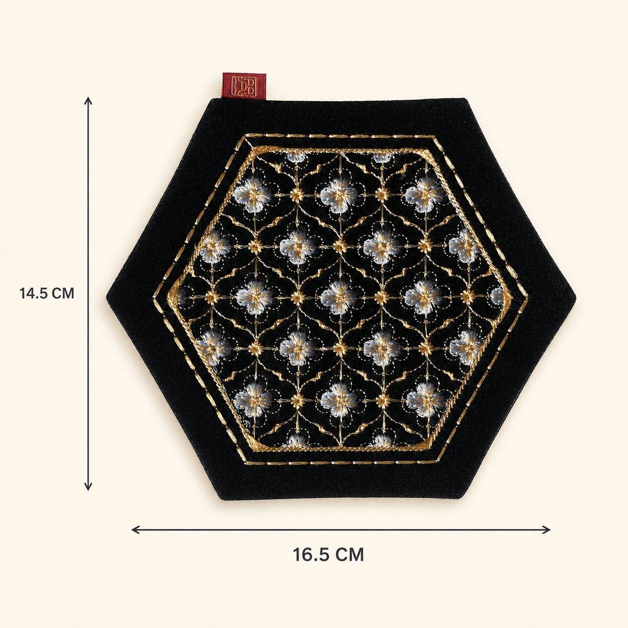 YIPIN Embroidered Tea Textile YPHC-012 detail 2