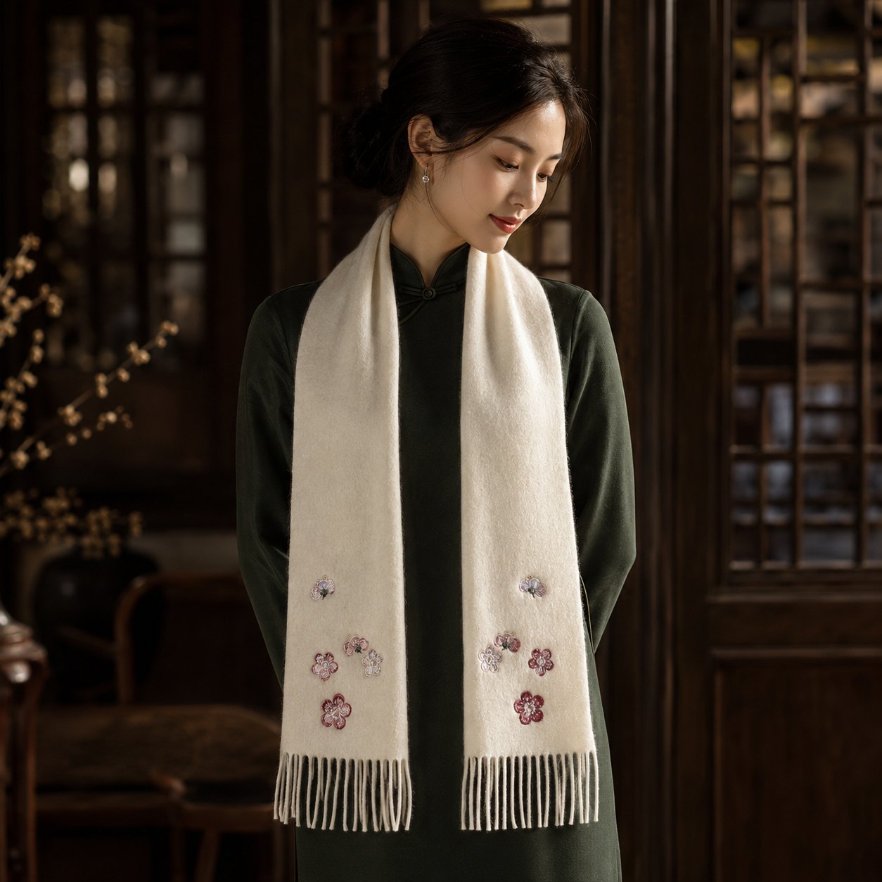 Embroidered Silk Accessory #qixiu-ypqx-001