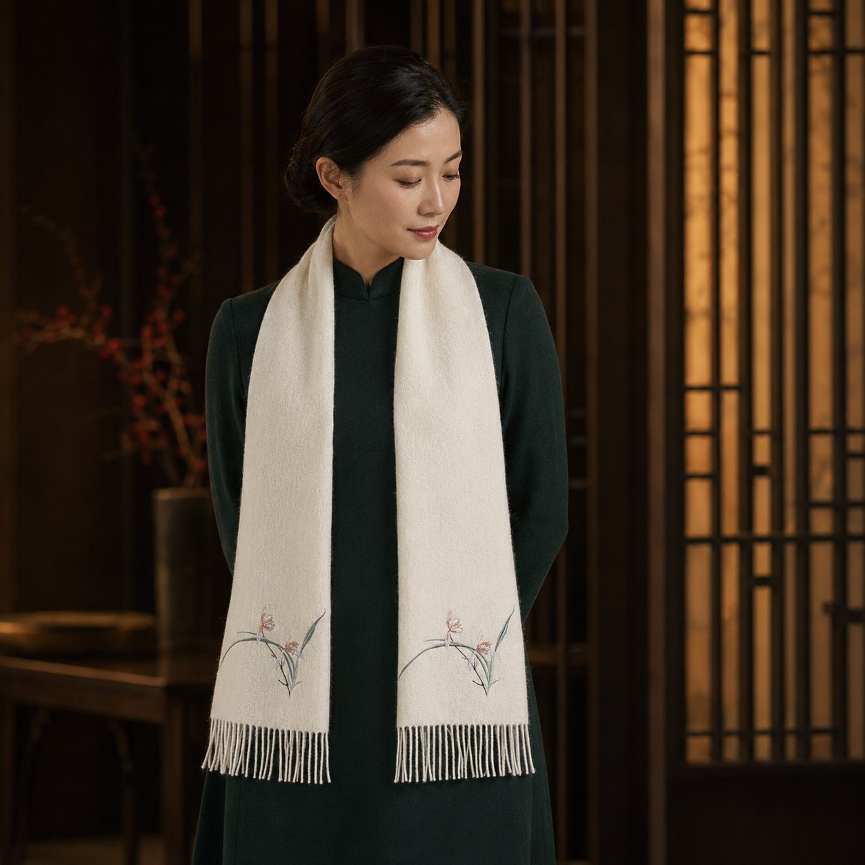 Embroidered Silk Accessory #qixiu-ypqx-002