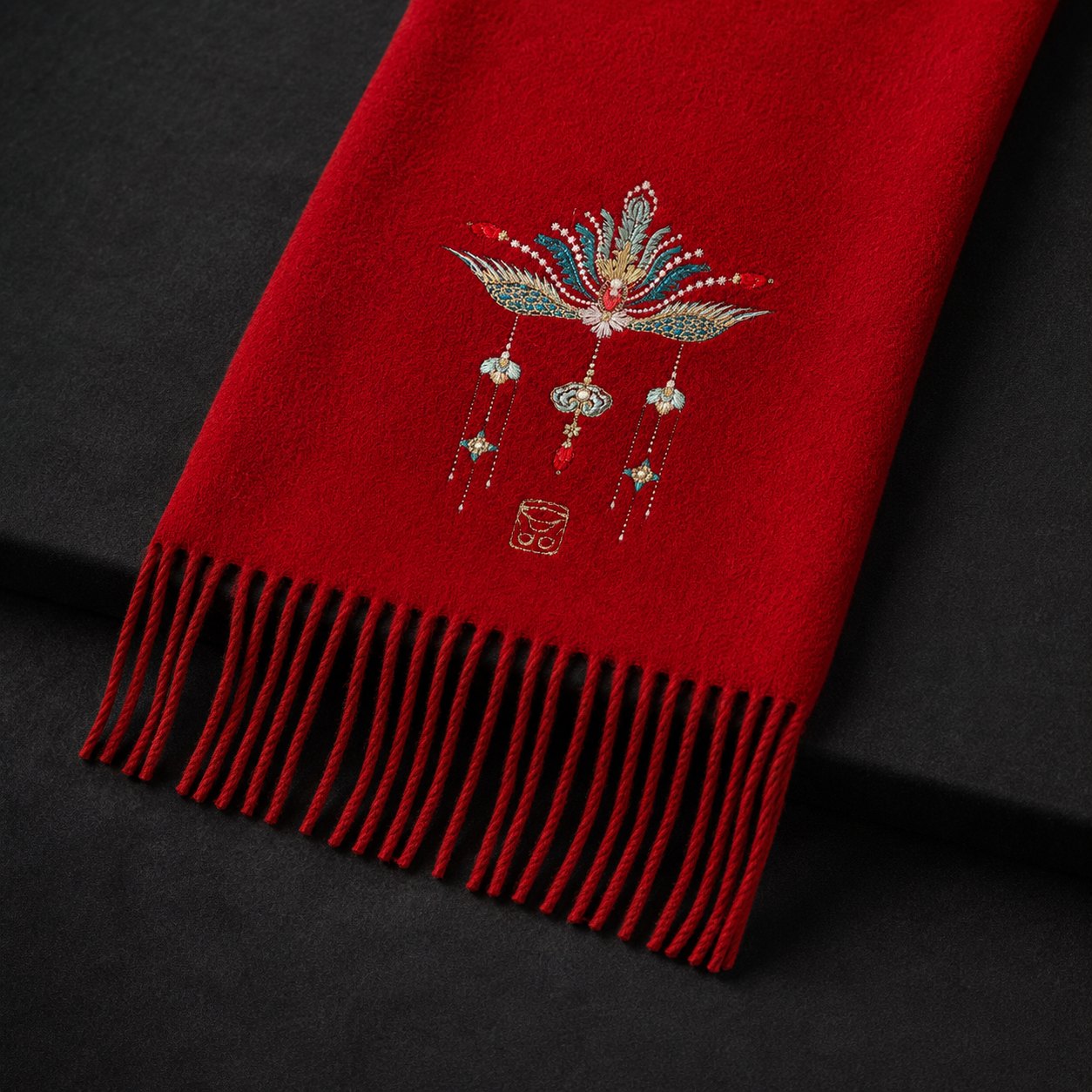Embroidered Silk Accessory #qixiu-ypqx-004 detail 3