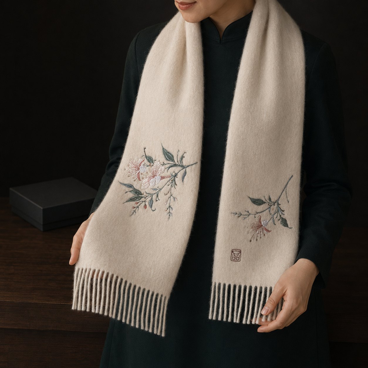 Embroidered Silk Accessory #qixiu-ypqx-005 detail 4