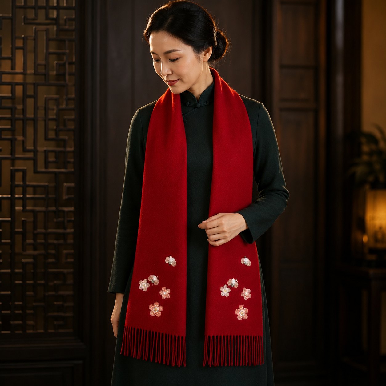Embroidered Silk Accessory #qixiu-ypqx-007