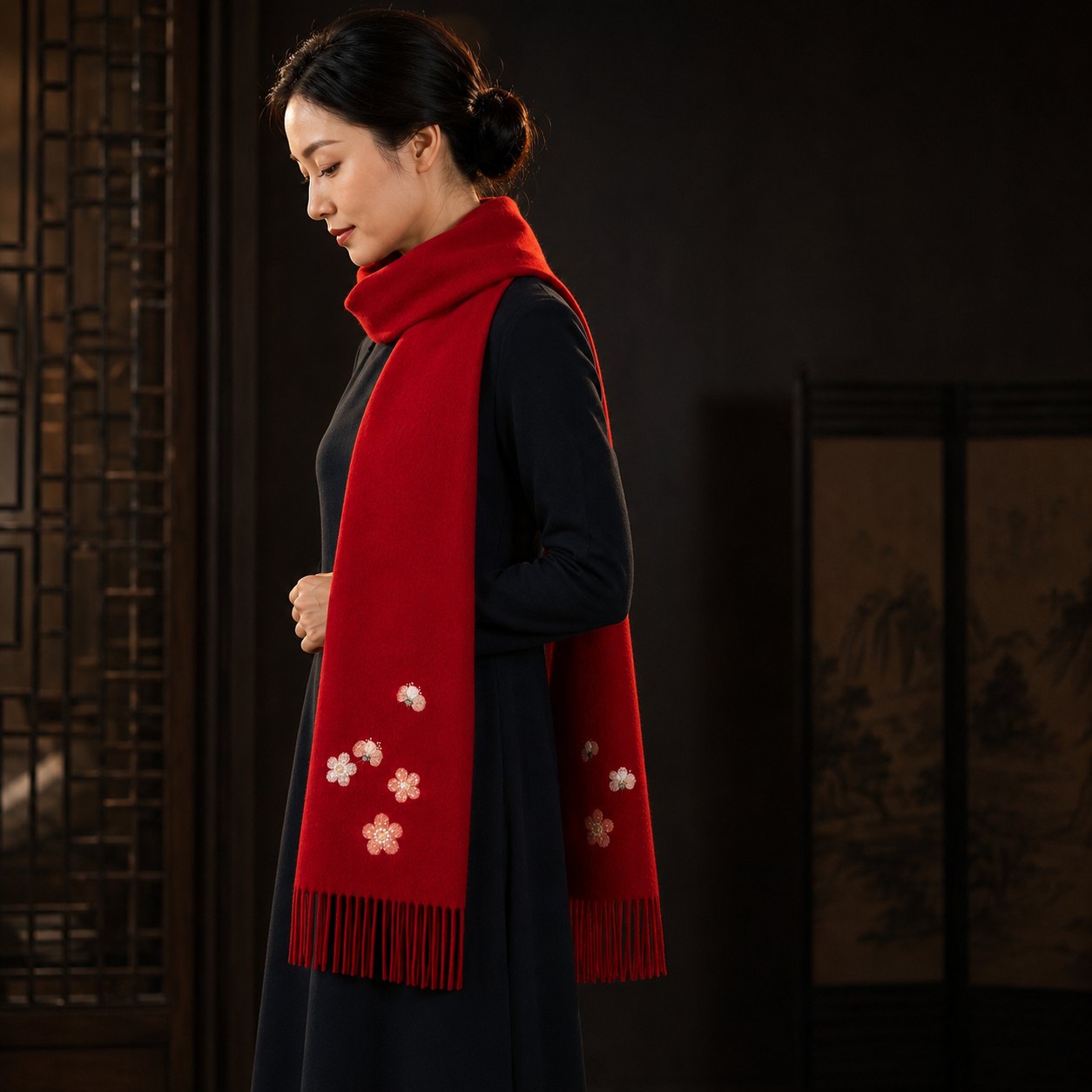 Embroidered Silk Accessory #qixiu-ypqx-007 detail 2