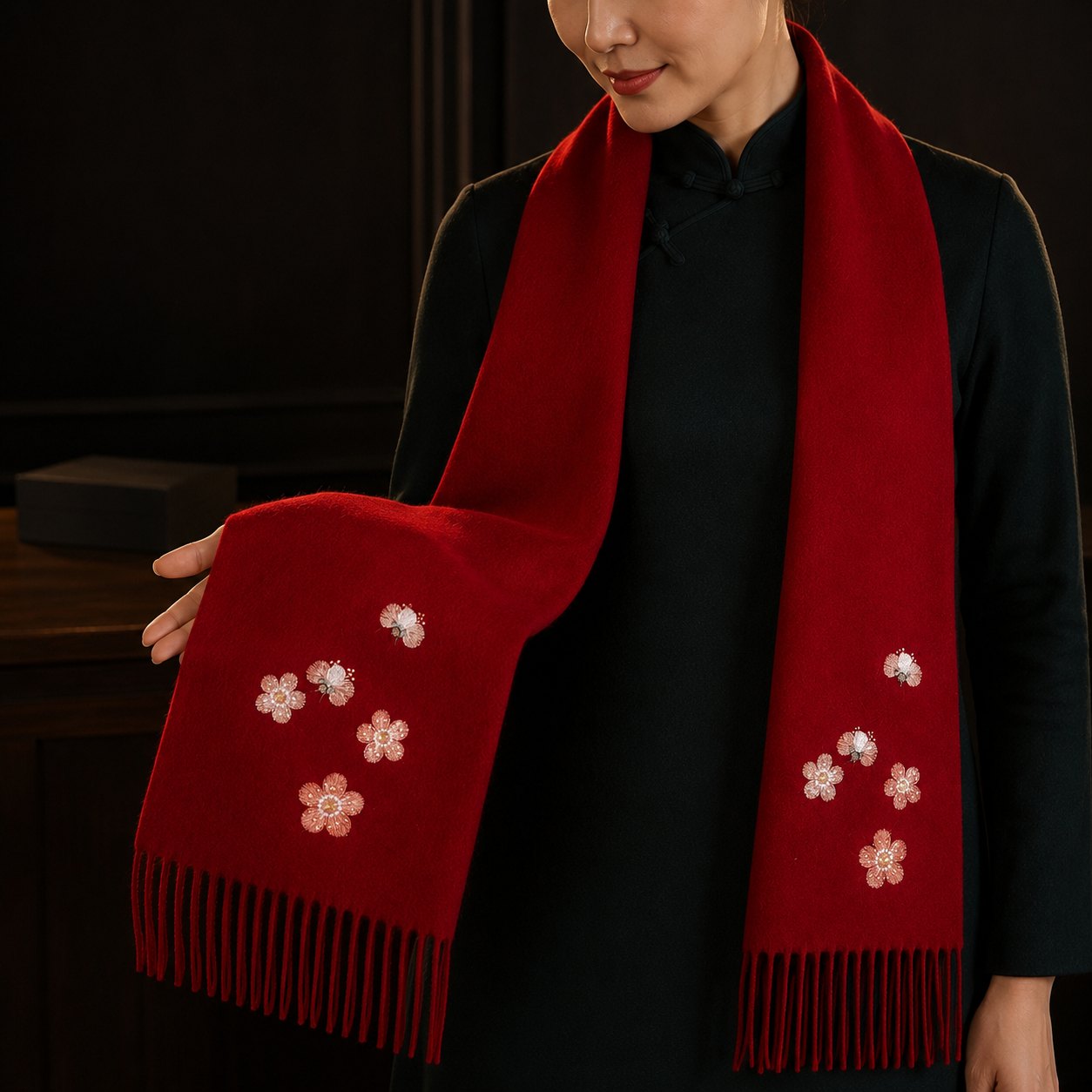 Embroidered Silk Accessory #qixiu-ypqx-007 detail 4