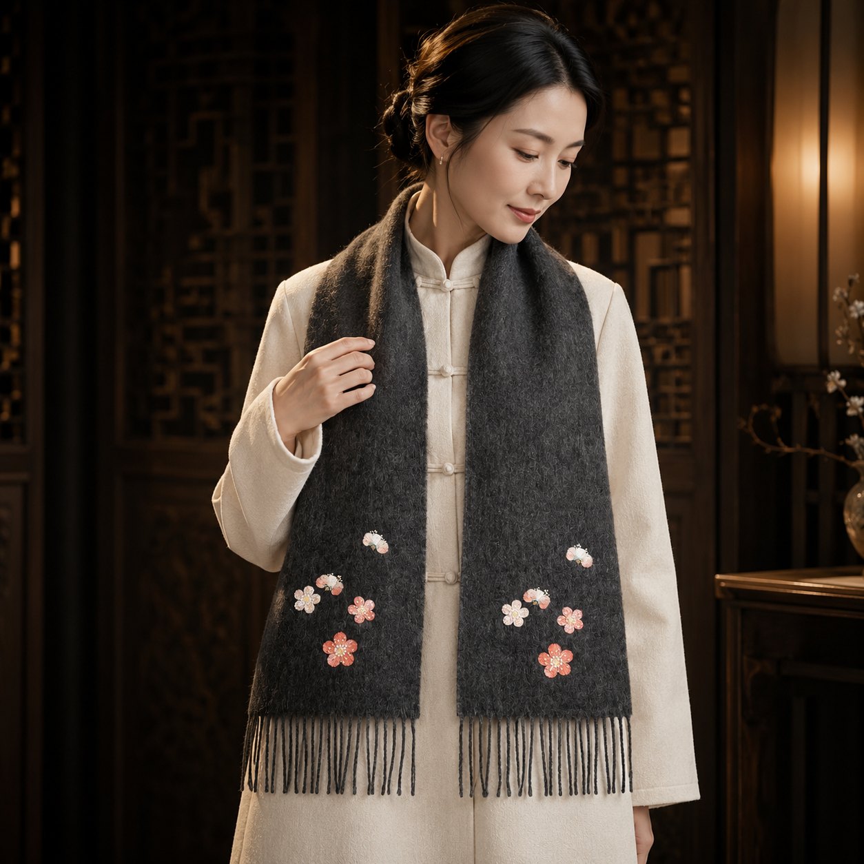 Embroidered Silk Accessory #qixiu-ypqx-008