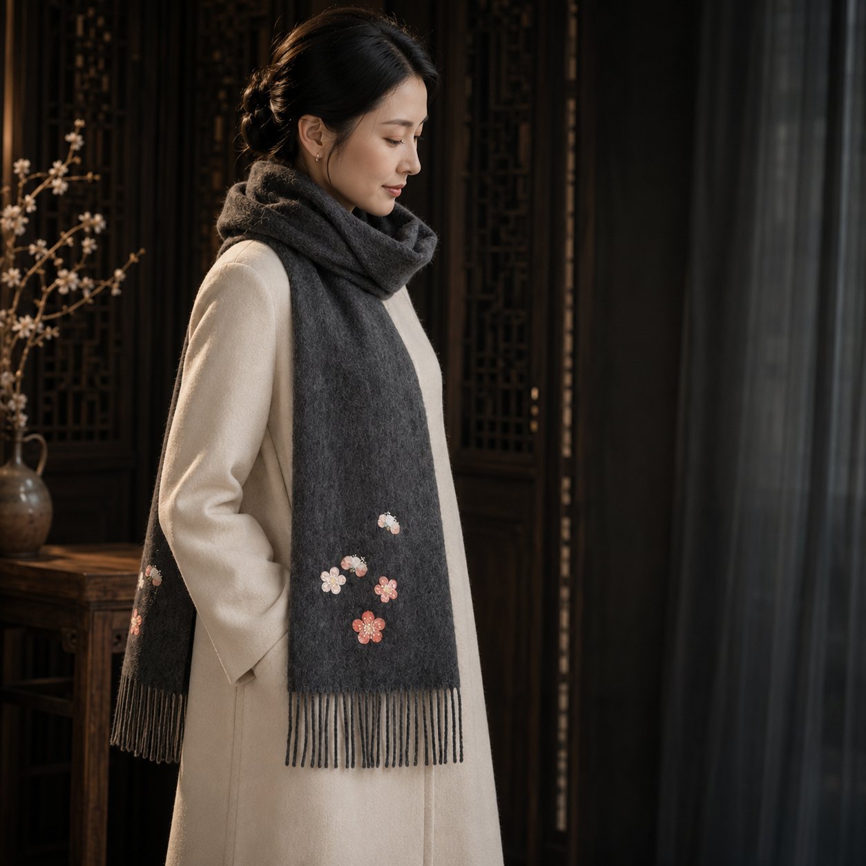 Embroidered Silk Accessory #qixiu-ypqx-008 detail 2