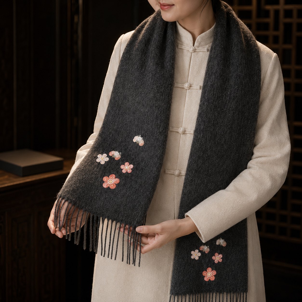 Embroidered Silk Accessory #qixiu-ypqx-008 detail 4