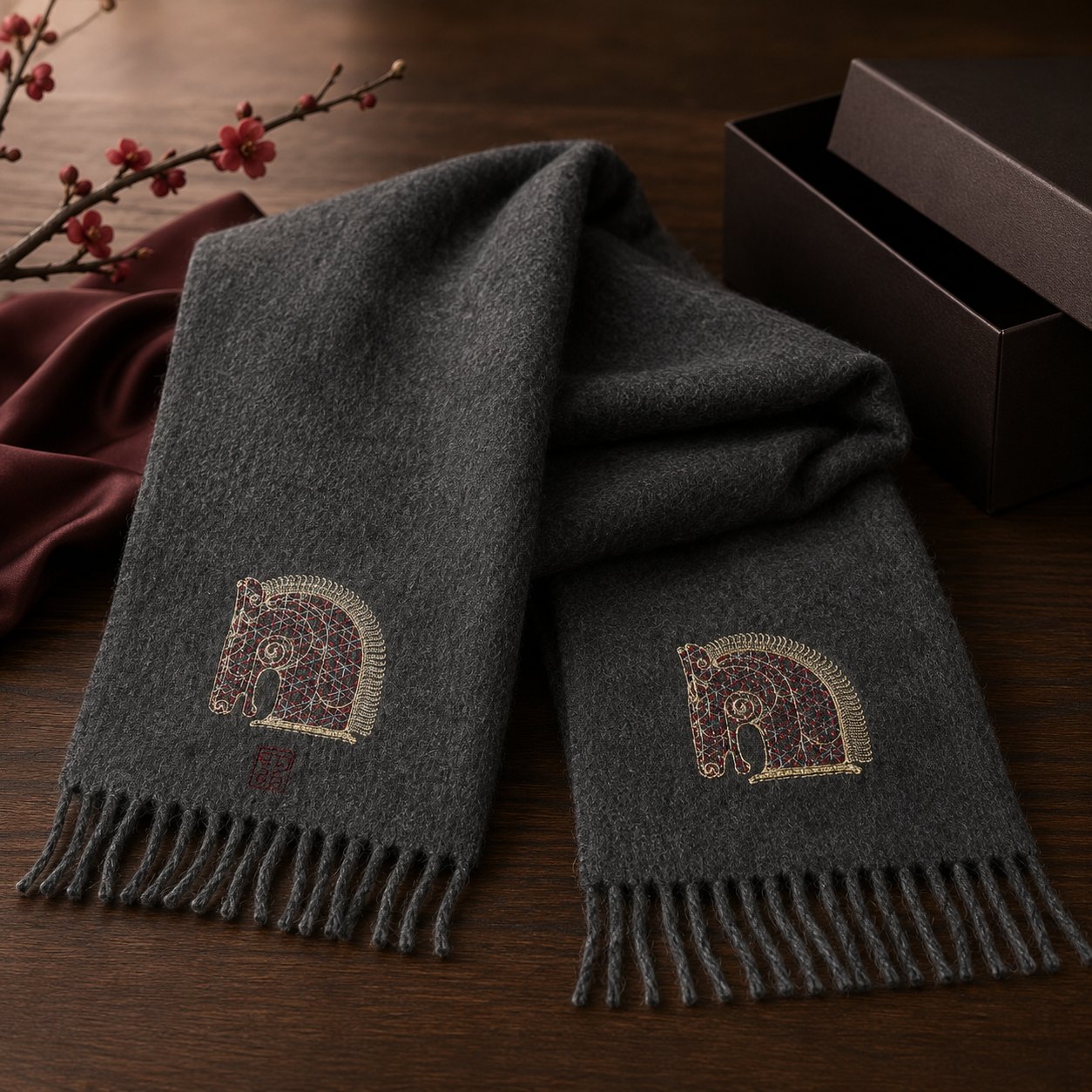 Embroidered Silk Accessory #qixiu-ypqx-009 detail 4