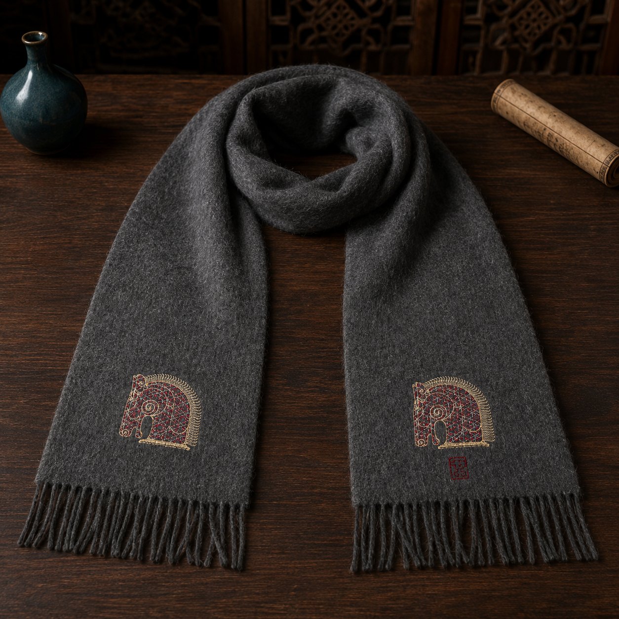 Embroidered Silk Accessory #qixiu-ypqx-009 detail 5