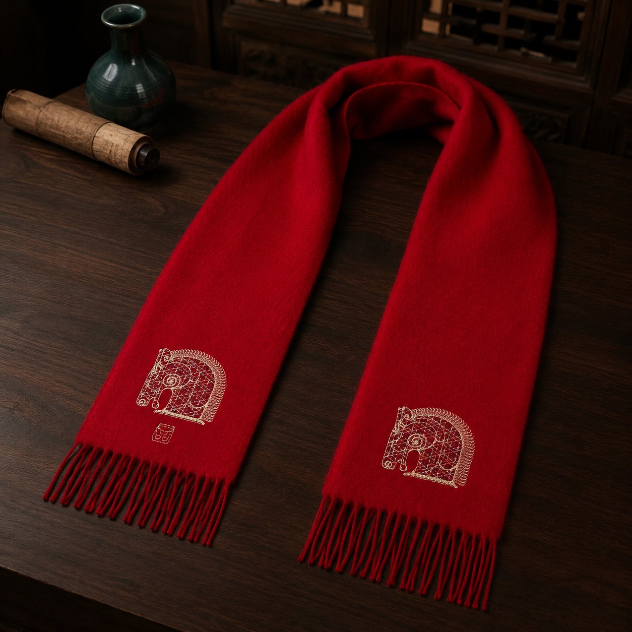 Embroidered Silk Accessory #qixiu-ypqx-010 detail 5