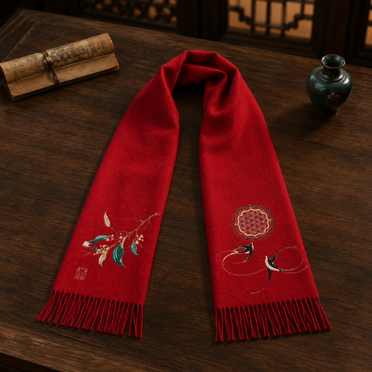Embroidered Silk Accessory #qixiu-ypqx-012 detail 5