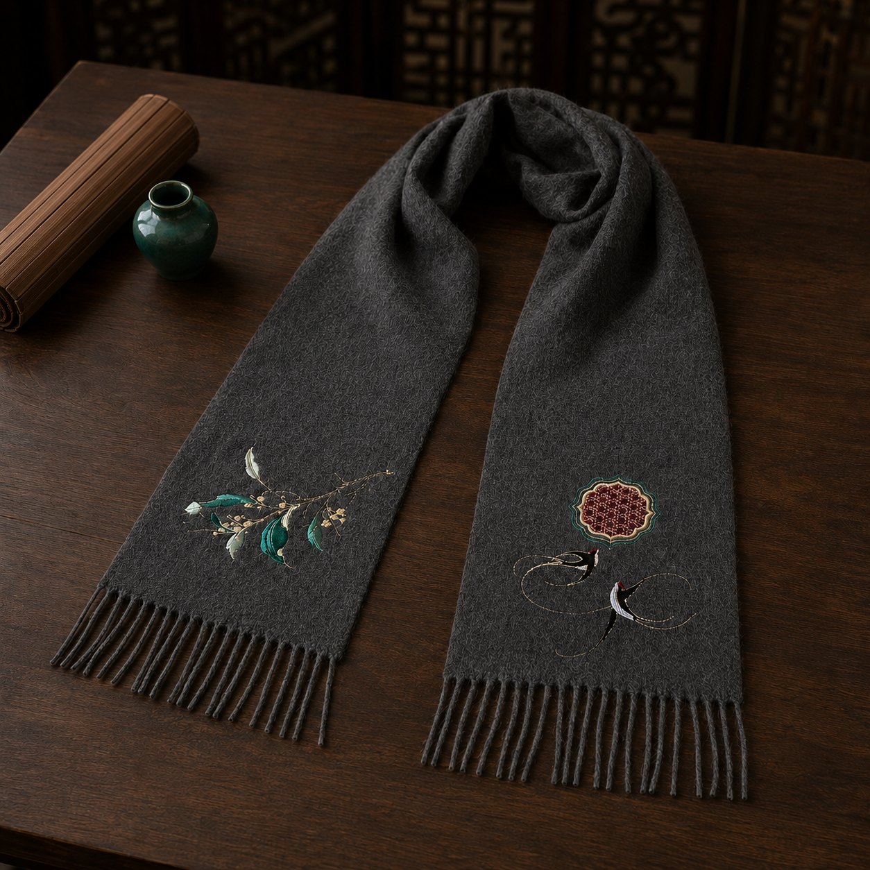 Embroidered Silk Accessory #qixiu-ypqx-013 detail 5