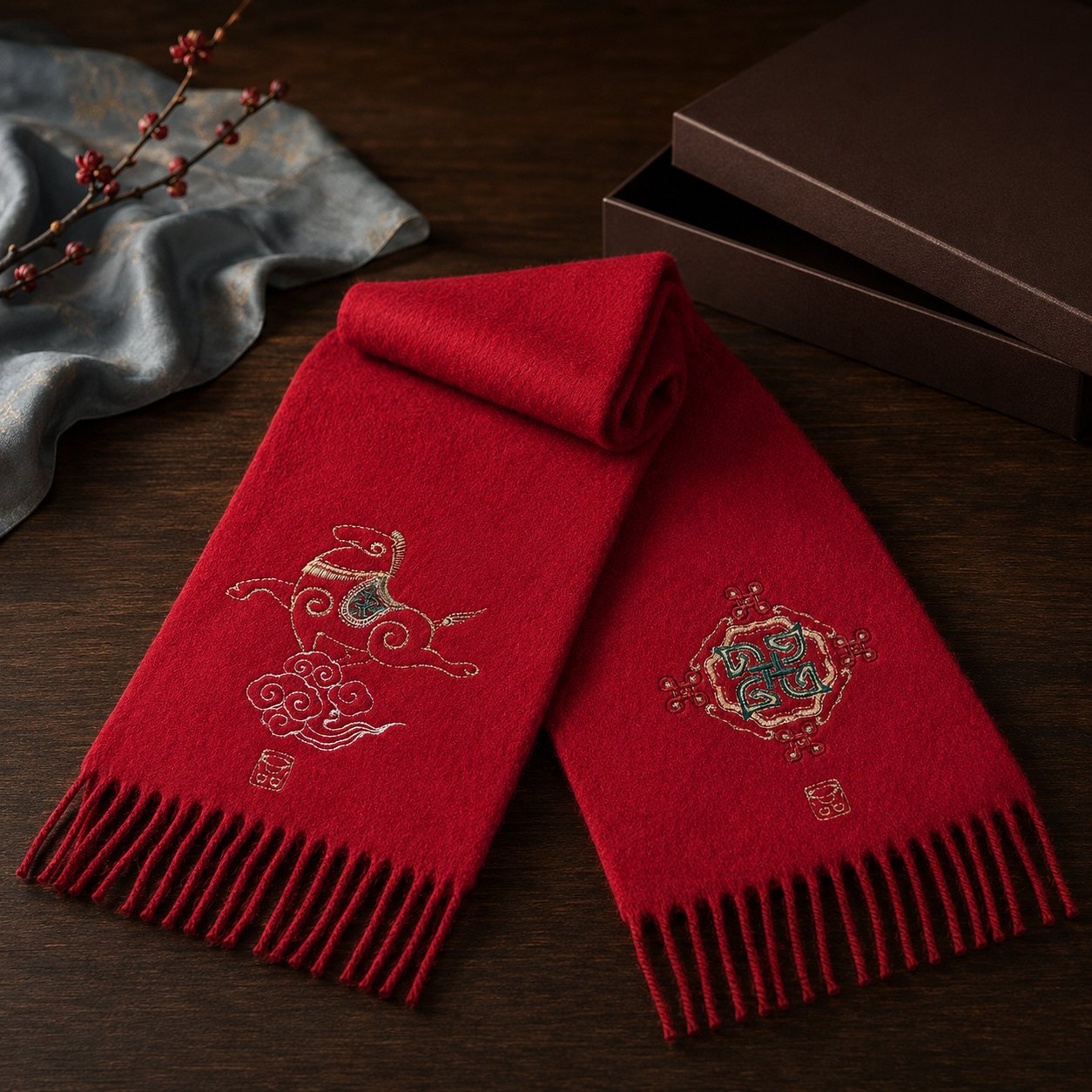 Embroidered Silk Accessory #qixiu-ypqx-014 detail 4