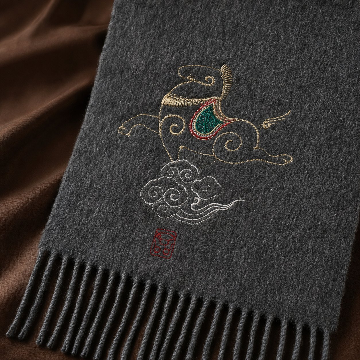 Embroidered Silk Accessory #qixiu-ypqx-015 detail 3