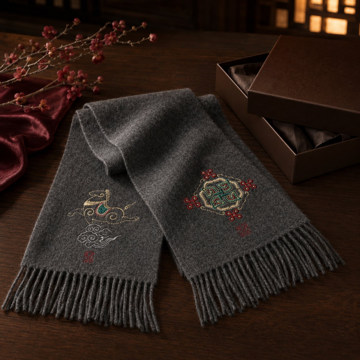 Embroidered Silk Accessory #qixiu-ypqx-015 detail 4