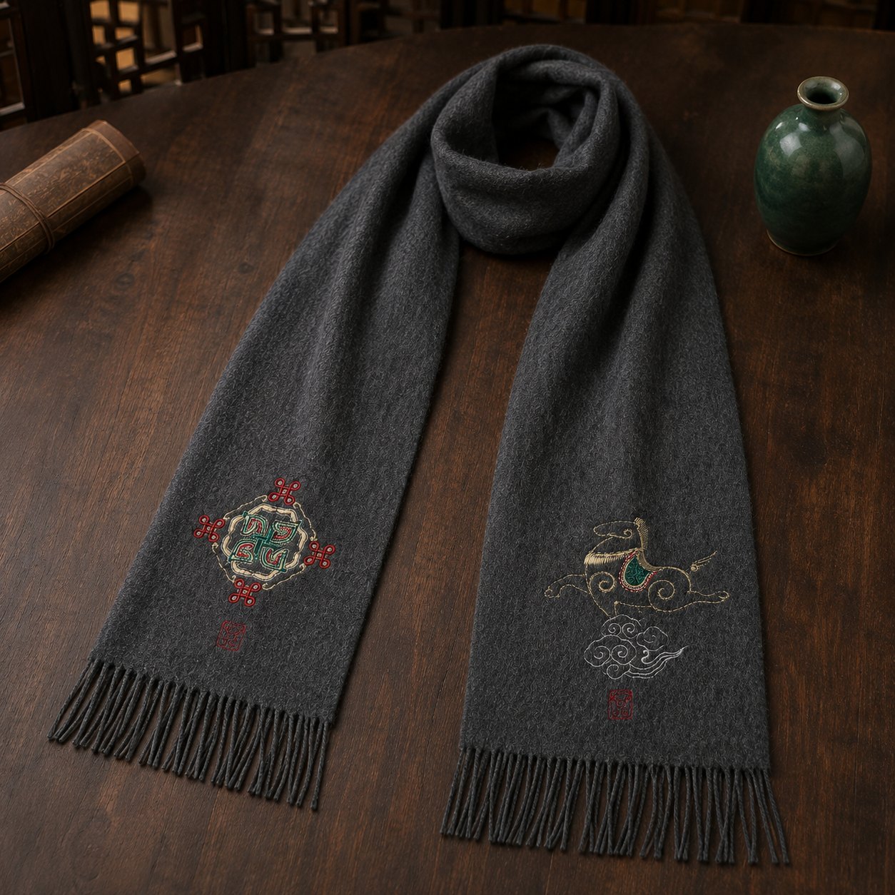Embroidered Silk Accessory #qixiu-ypqx-015 detail 5