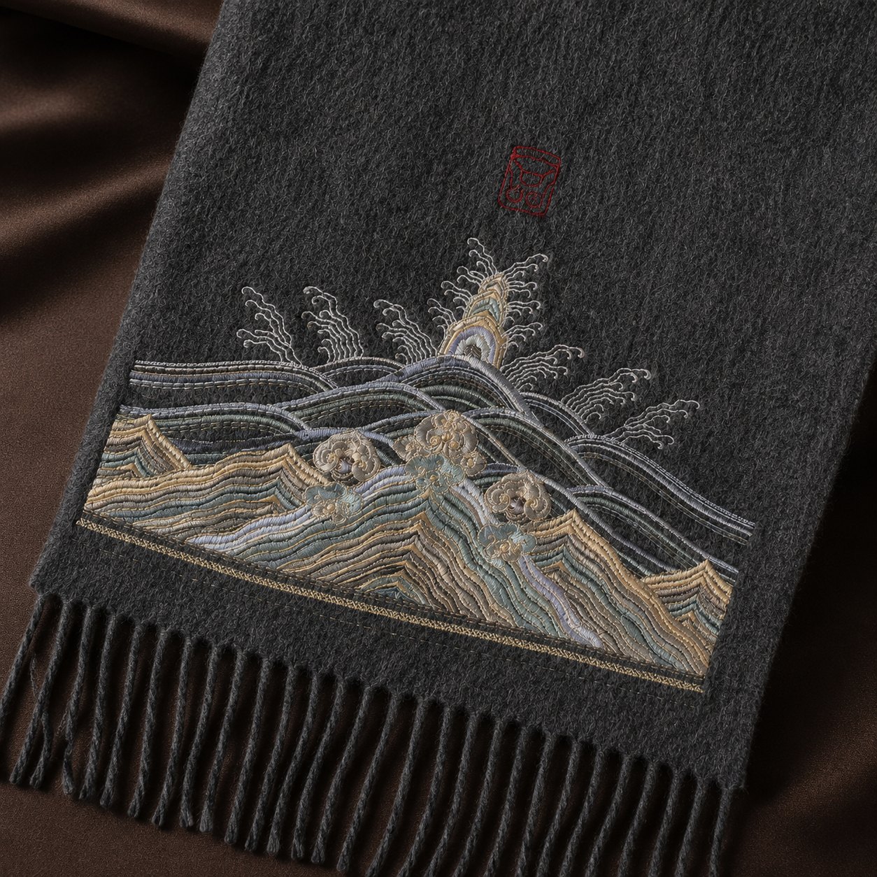 Embroidered Silk Accessory #qixiu-ypqx-016 detail 3
