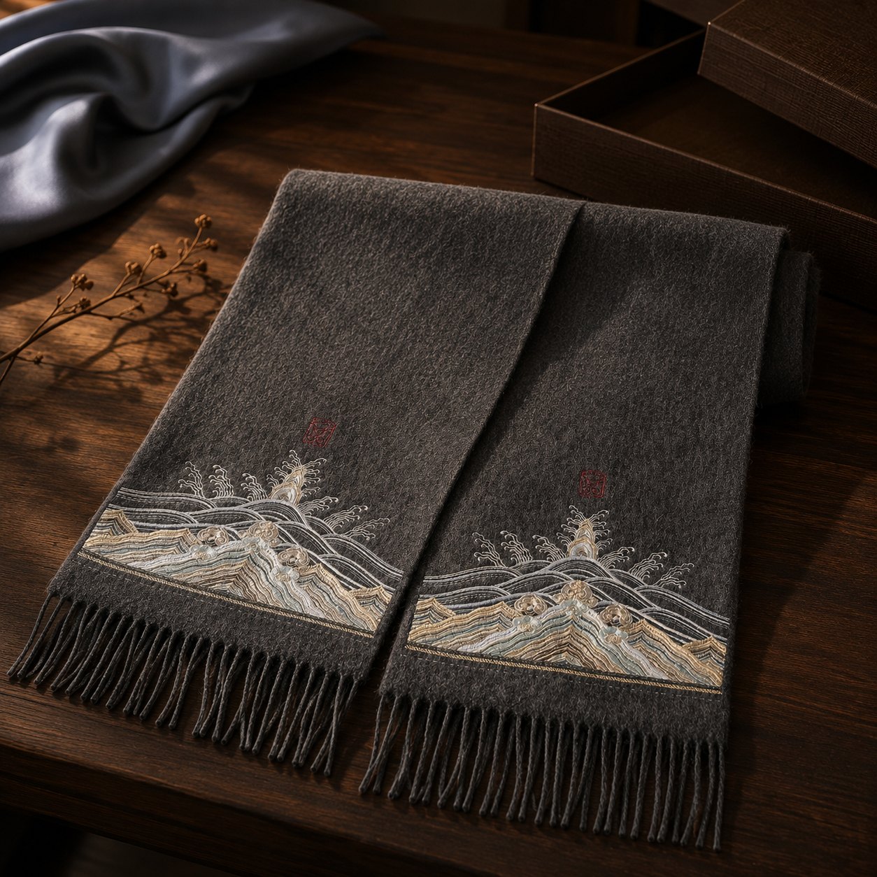 Embroidered Silk Accessory #qixiu-ypqx-016 detail 4