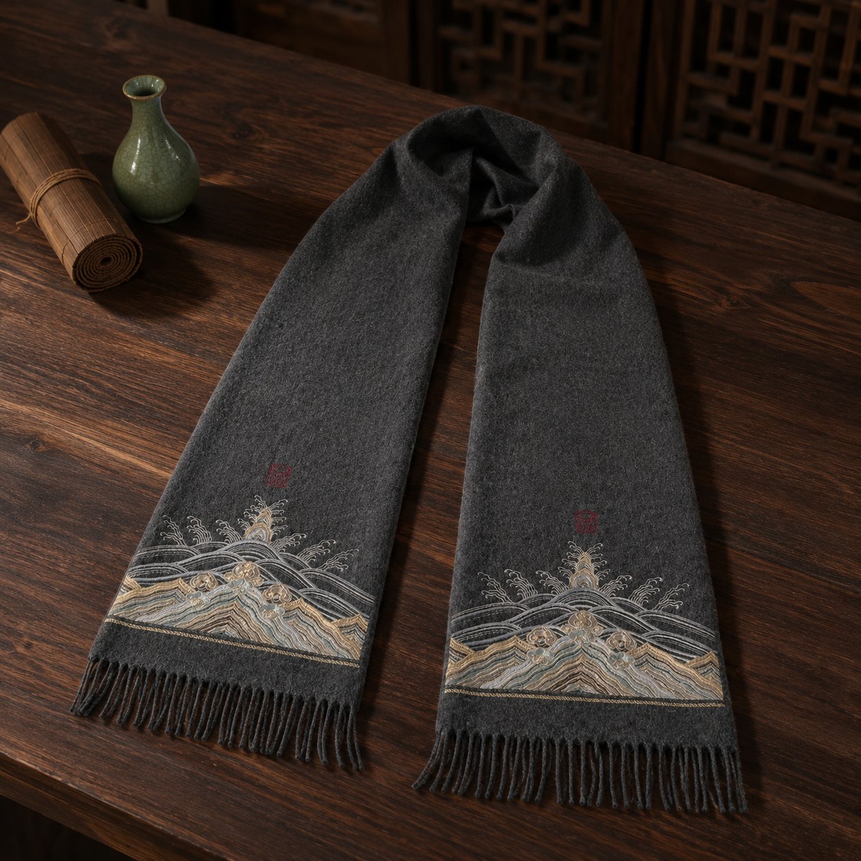 Embroidered Silk Accessory #qixiu-ypqx-016 detail 5