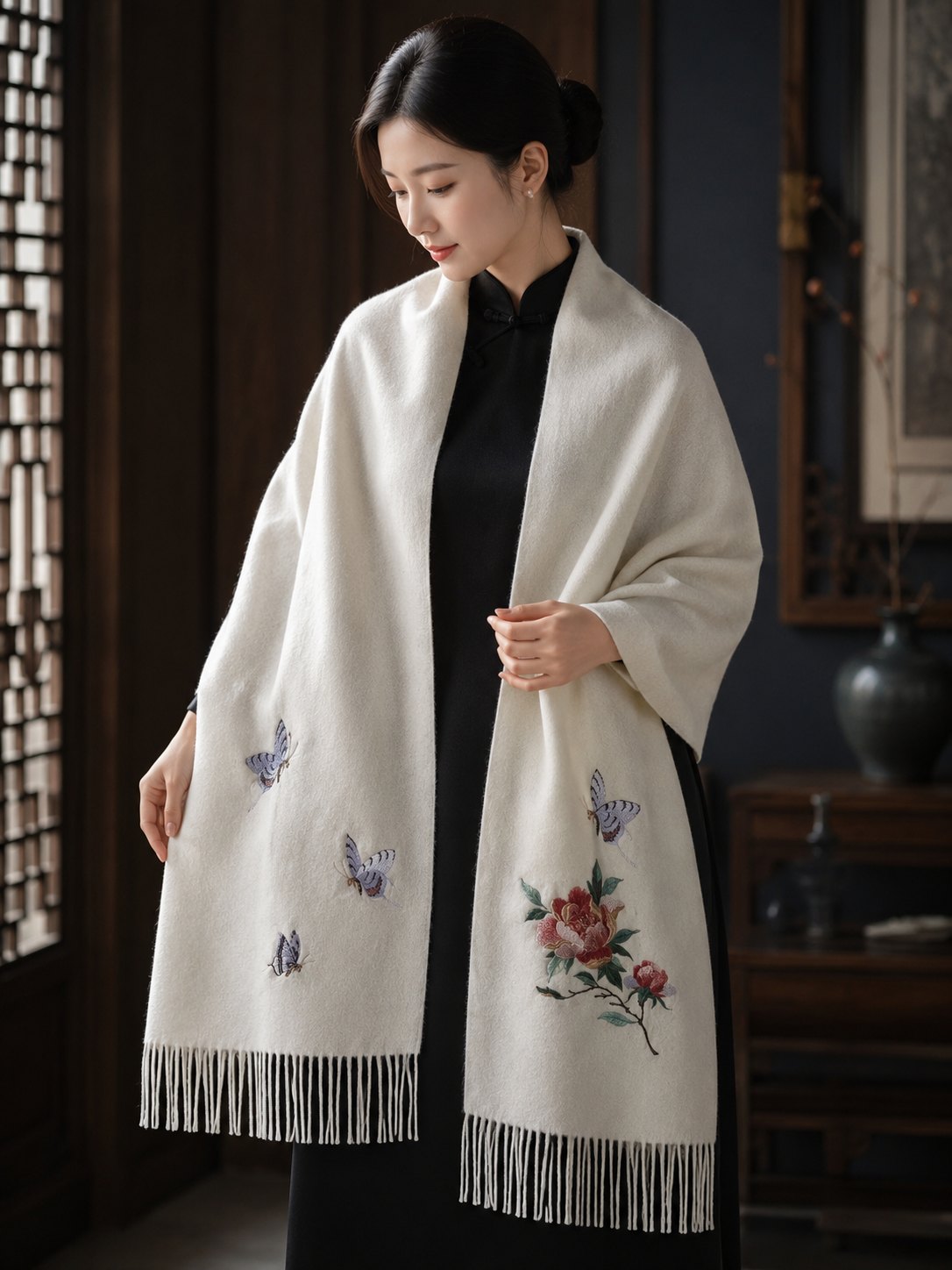 Embroidered Silk Accessory #qixiu-ypqx-101 detail 3