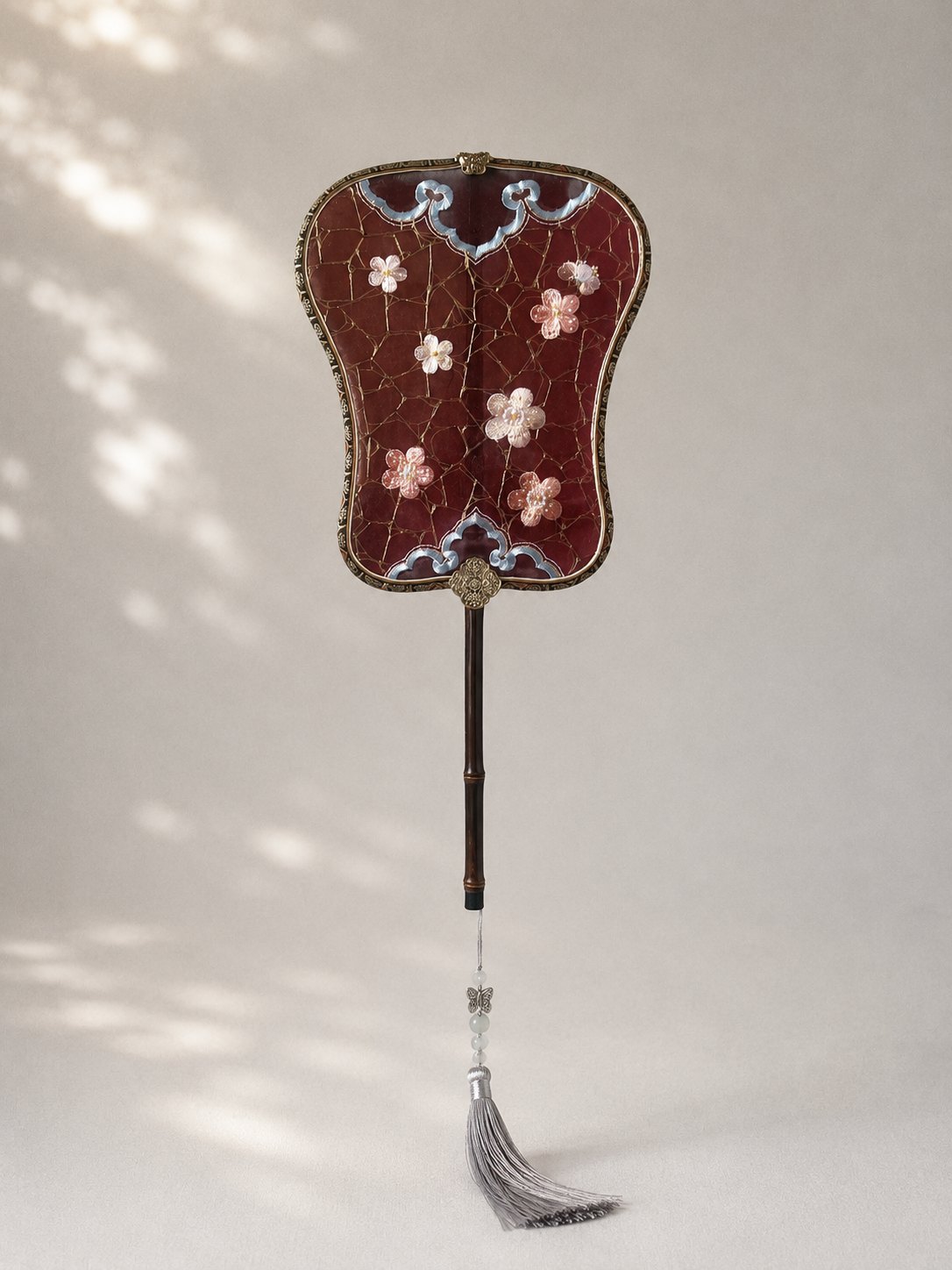 YIPIN Fine Fan | YPLS-002 | Ice-Crack Plum Plantain Fan