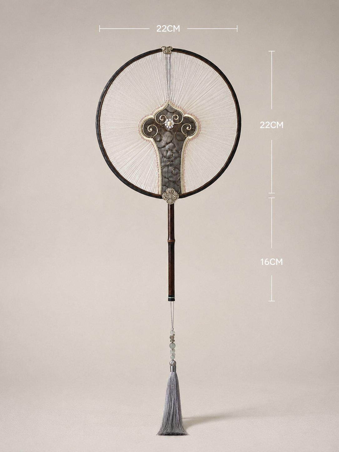 YIPIN Fine Fan | YPLS-004 | Ruyi Winding Silk Fan detail 2