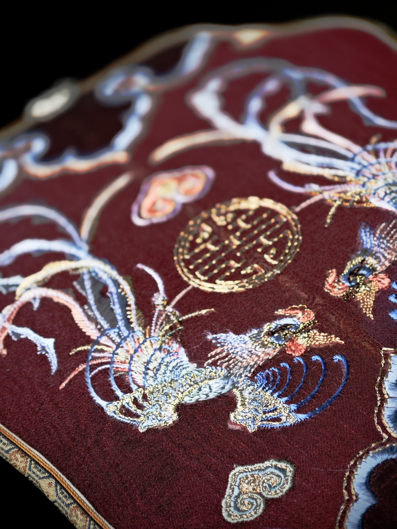YIPIN Fine Fan | YPLS-008 | Auspicious Phoenix Wedding Fan detail 5