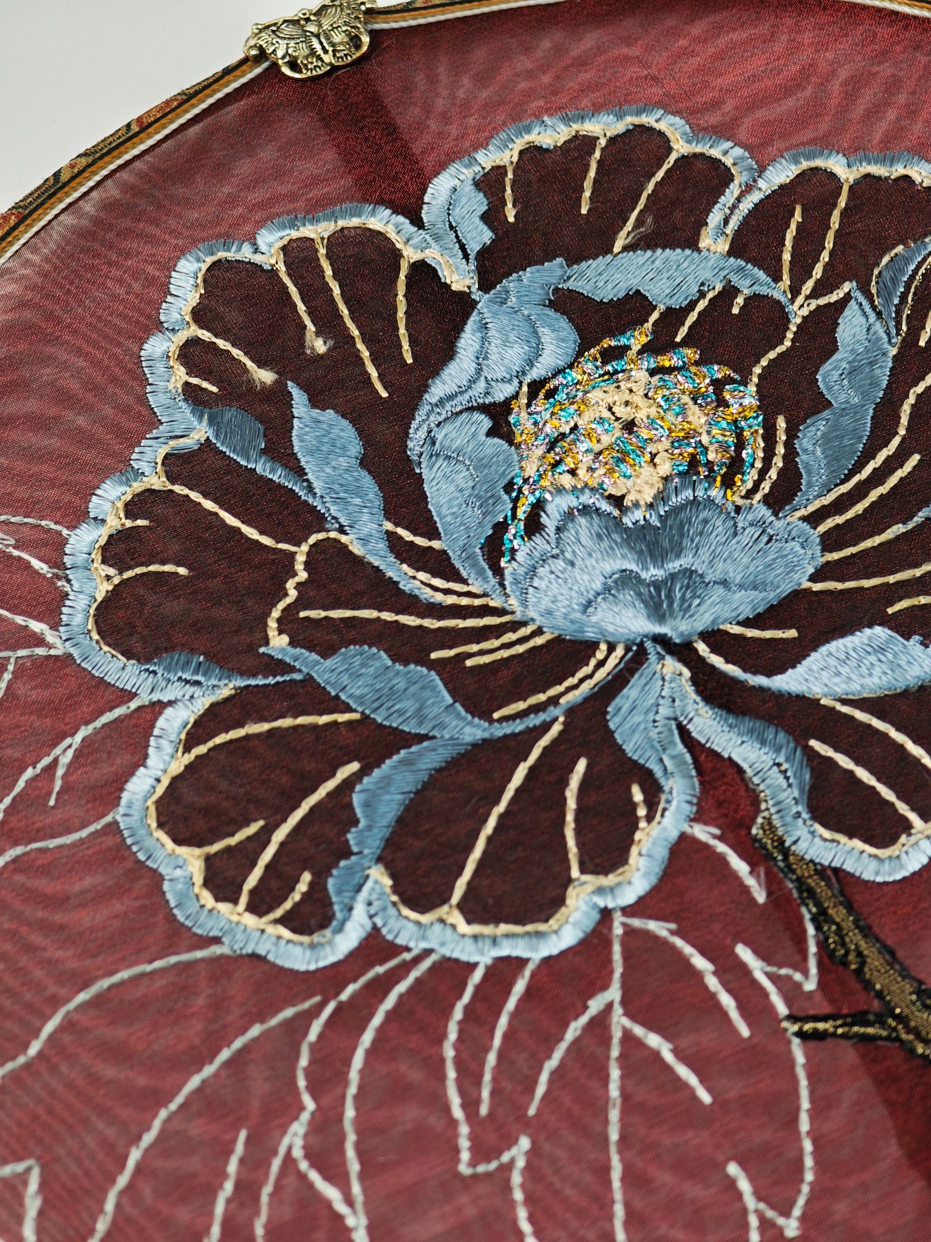 YIPIN Fine Fan | YPLS-009 | Peony Wedding Fan detail 5