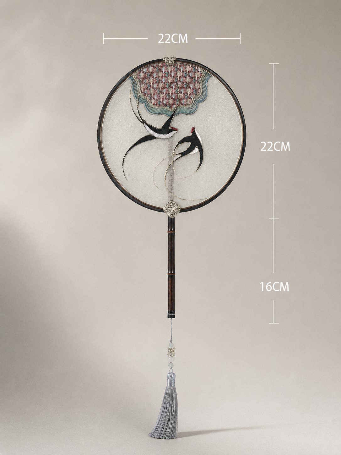YIPIN Fine Fan | YPLS-014 | Returning Swallows Fan detail 2