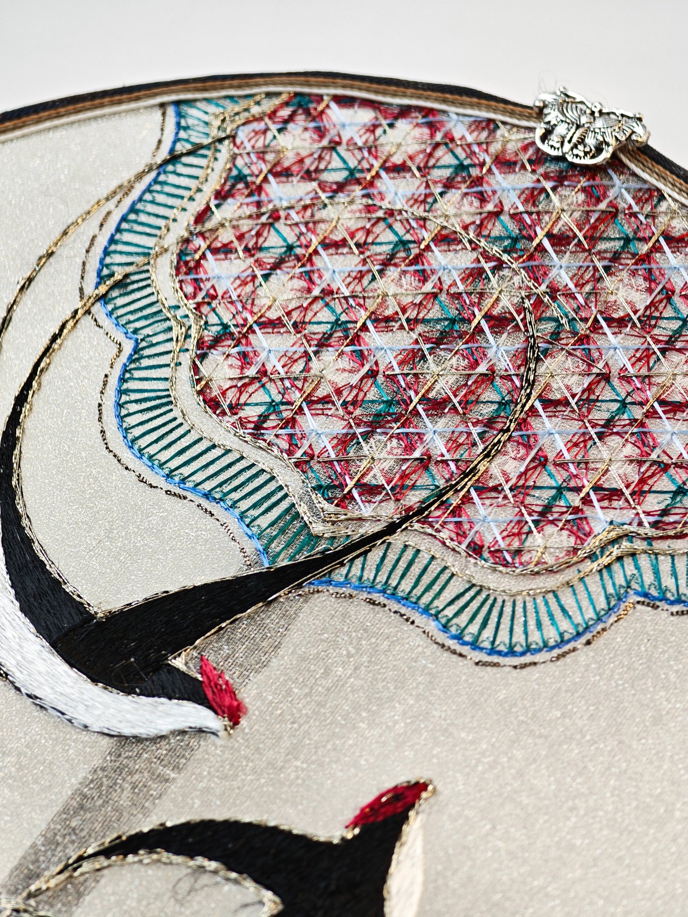 YIPIN Fine Fan | YPLS-014 | Returning Swallows Fan detail 5