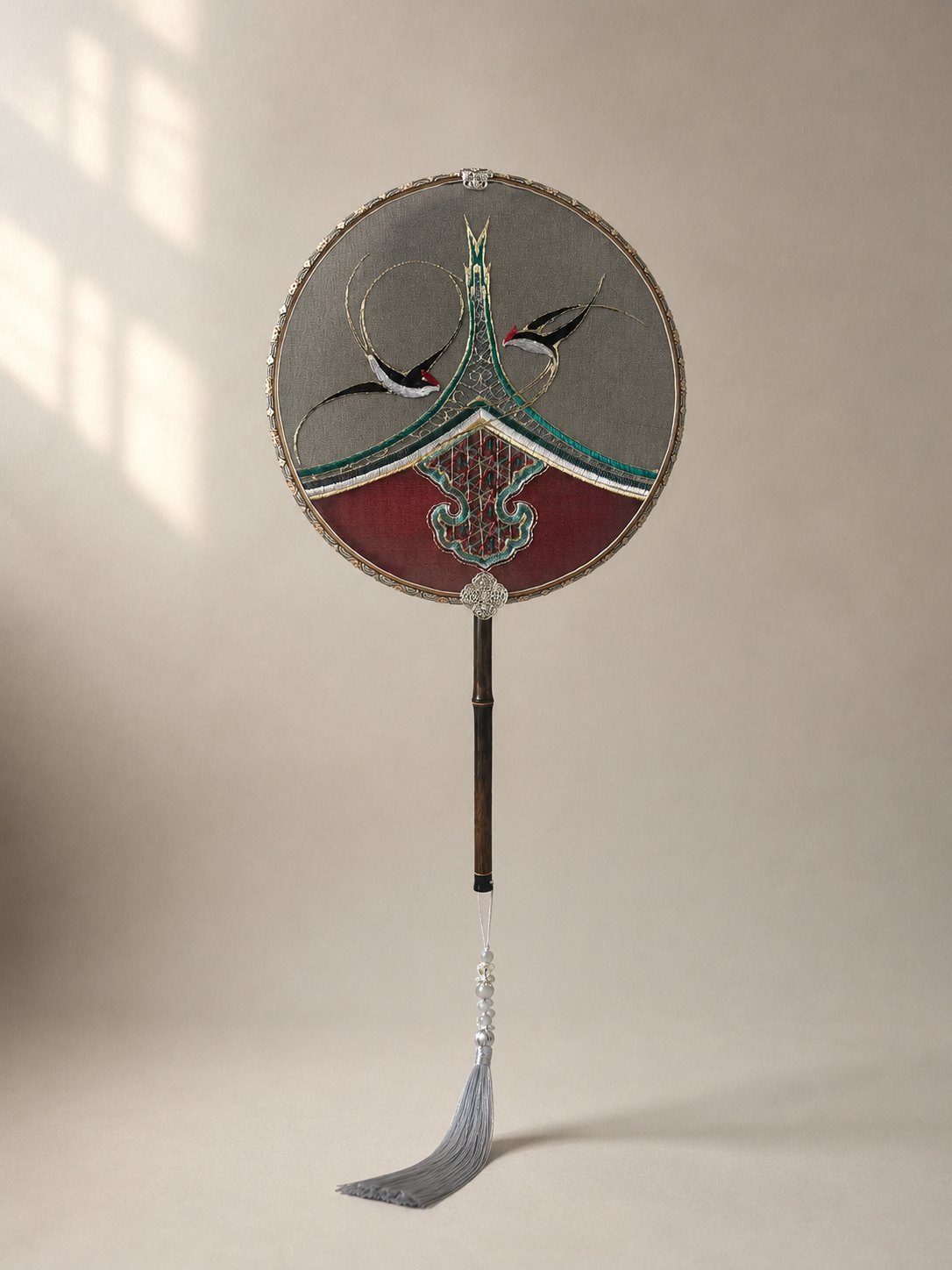 YIPIN Fine Fan | YPLS-016 | Spring Swallows Mountain Fan