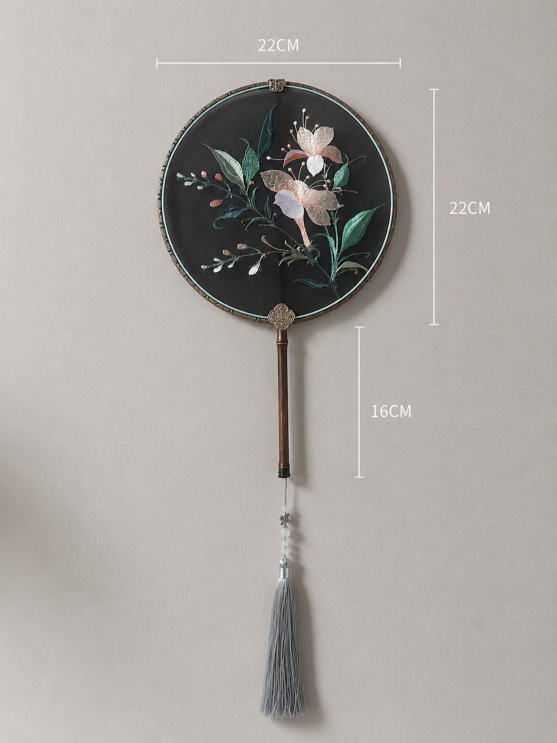 YIPIN Fine Fan | YPLS-017 | Jasmine Blossom Fan detail 2