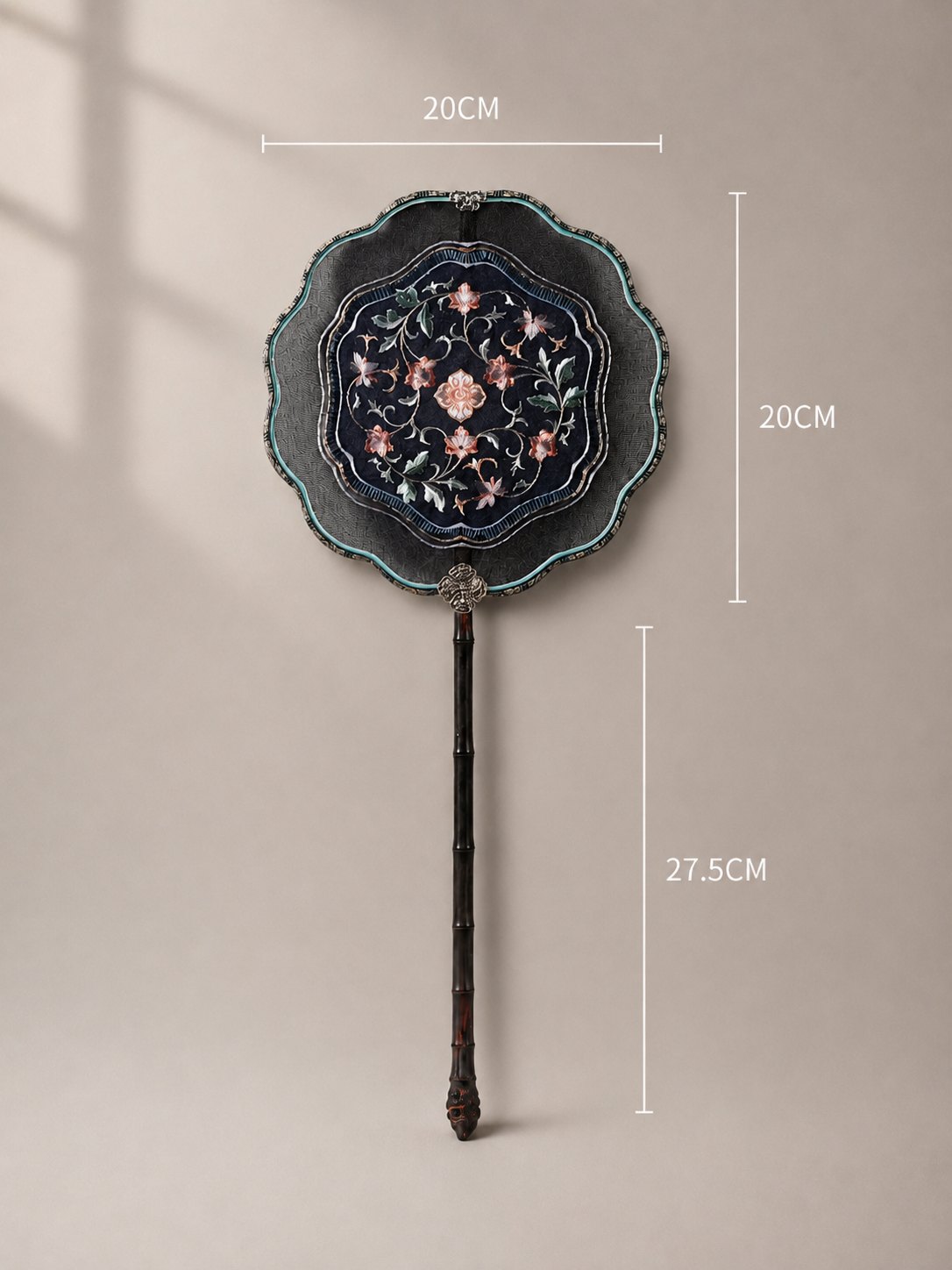 YIPIN Fine Fan | YPLS-022 | Lotus Scroll Fan detail 2